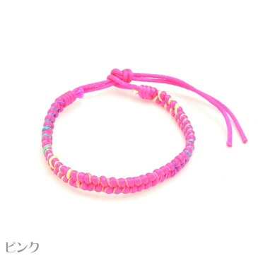 【メール便対応】 カラフル ネオンカラー 編み込み 太め ミサンガ ブレスレット 派手 レディース メンズ ユニセックス シンプル 手首 足首 アンクレット リストバンド バングル エスニック 民族系 アジアン アフリカン お守り カラバリ豊富 ポップ カジュアル おしゃれ