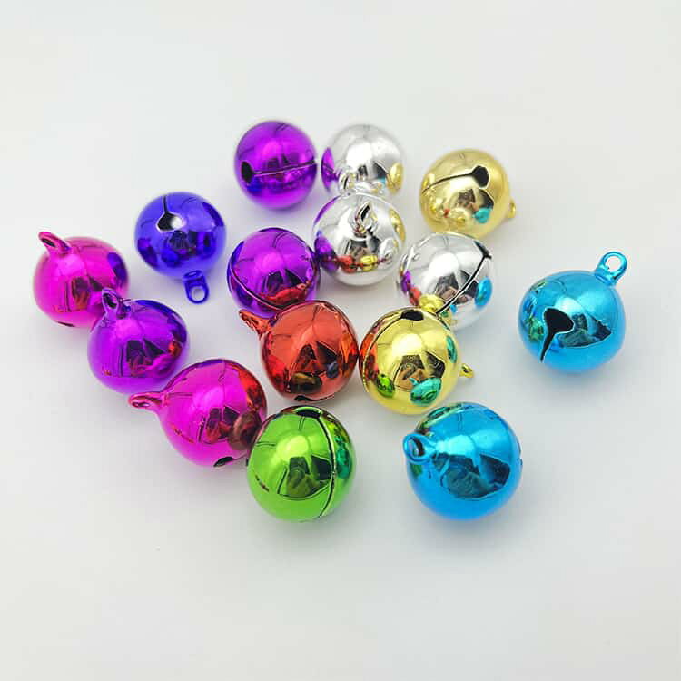 Beppin楽天市場店のすず 鈴 小さいサイズ 10mm 18mm 12mm シルバー 14mm 8mm 16m 100個セット 大きいサイズ カラフル鈴 ハンドメイド DIY 手芸 材料 小物 パーツ クリスマス 飾り｜アングル2