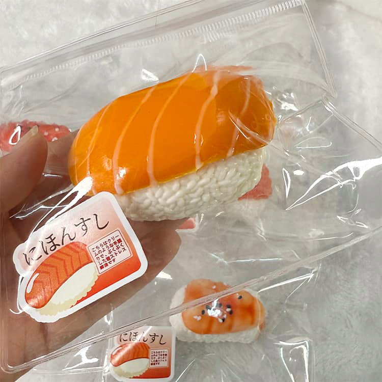 ぷにぷに 寿司 リラックス 全3種 いくら もちもち シリコン製 【3点セット】スクイーズ サーモン 食品サンプル 握って遊ぶ おもちゃ お寿司 癒しグッズ 大人 子供 【3点セット】スクイーズ 景品 プレゼント かわいい 雑貨 パーティー 子供会 イベント beppin14-10007971 Beppin楽天市場店 サンプル画像3