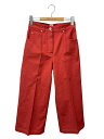 エルメス デニムパンツ 34 レッド 22SS アンクルパンツ【中古】 IT7CKCW8XAX8