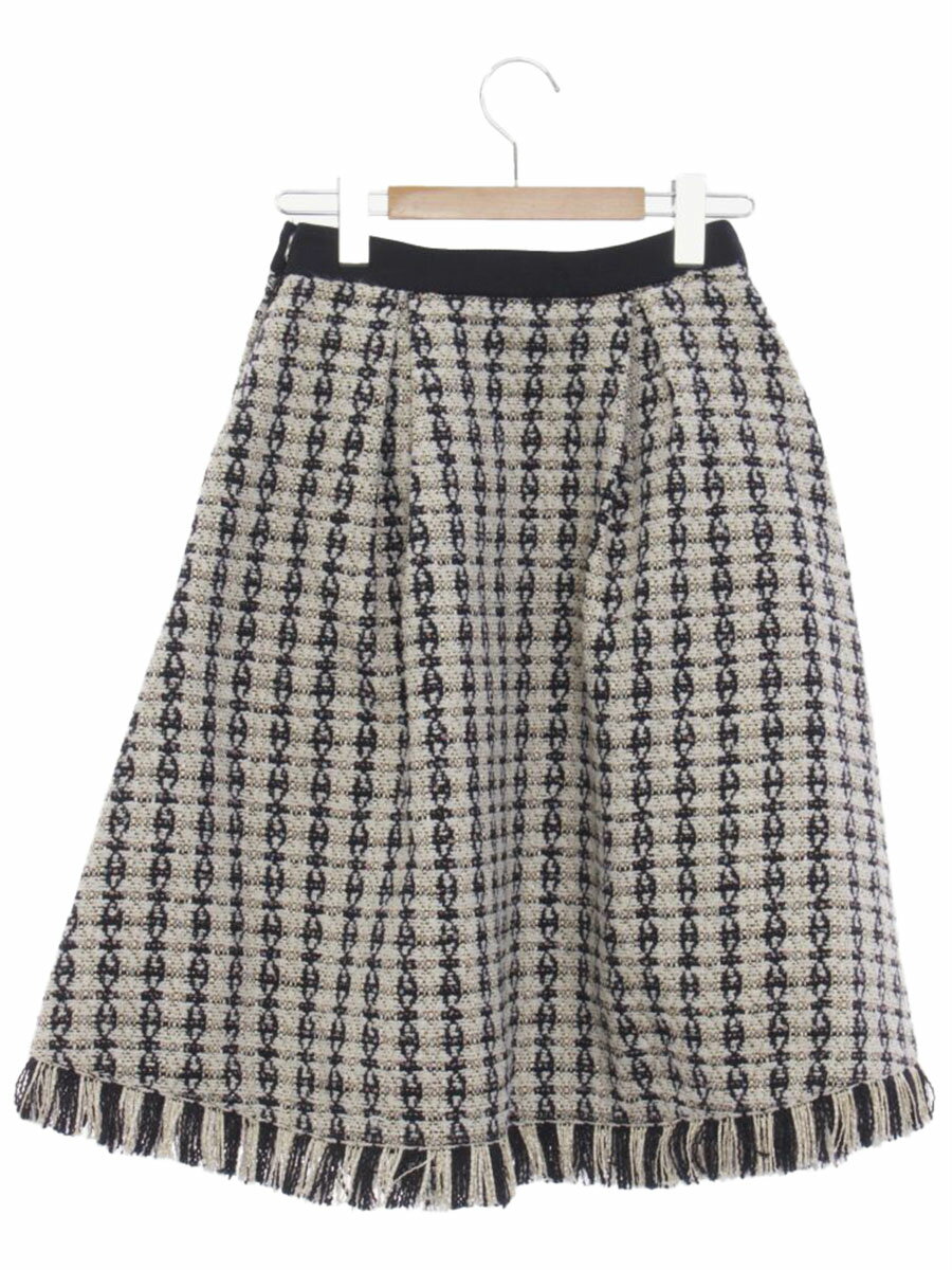 チェスティ ツイードフレアスカート 13W701 0 ホワイト【中古】 IT6CSZIF2LXK