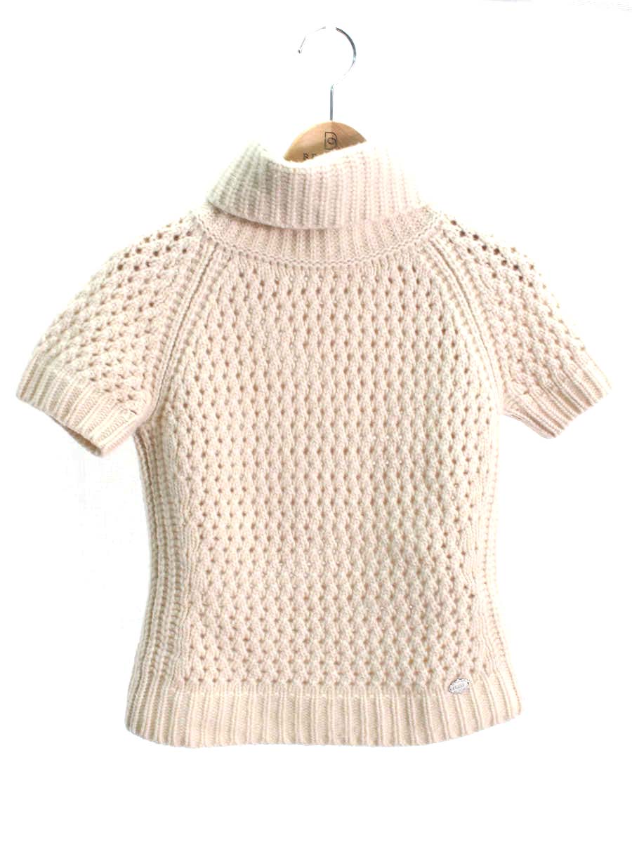 フォクシーブティック Knit Top Poivre 34819 ニット セーター 38 ベージュ【中古】ITHCRFJL744C