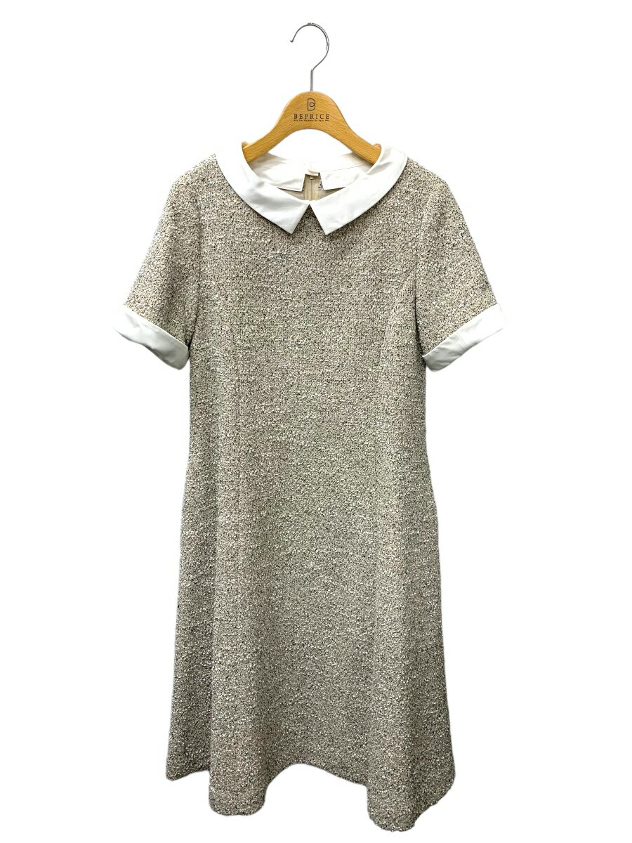 フォクシーニューヨーク Dress Blair 43296 ワンピース ドレス 38 ベージュ ブレア ウォッシャブルツイード【中古】ITK2DPWMYKKD