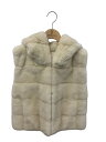 フォクシーブティック Fur vest Gray Pearl 35984 ベスト 38 ホワイト リバーシブル ミンクファー【中古】 ITC2AXO1OX8M