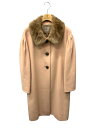 デイジーリンforフォクシー Coat 30321 コート 40 ピンク カシミヤ ヌートリアファー【中古】ITEW9HPZ53MR