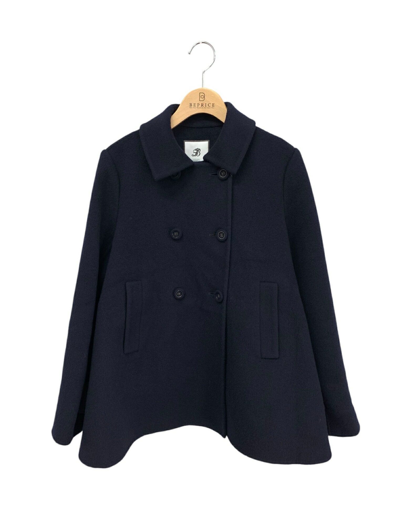 フォクシーブティック Coat Delancey 43702 ショートコート 38 ネイビー【中古】ITCTVC2DCM4W