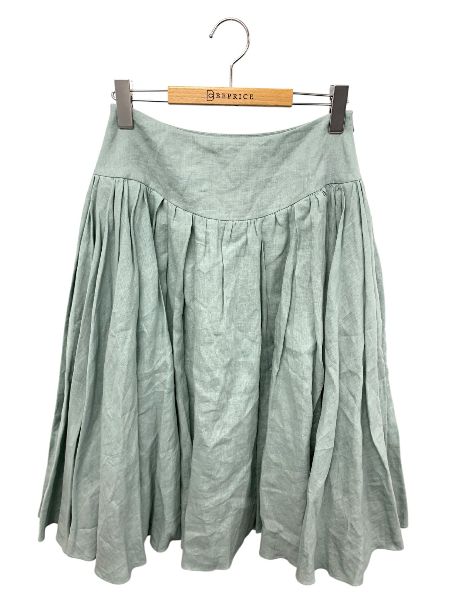 フォクシーブティック Gather Skirt 38320 スカート 40 グリーン【中古】 ITMYIWLGECHO