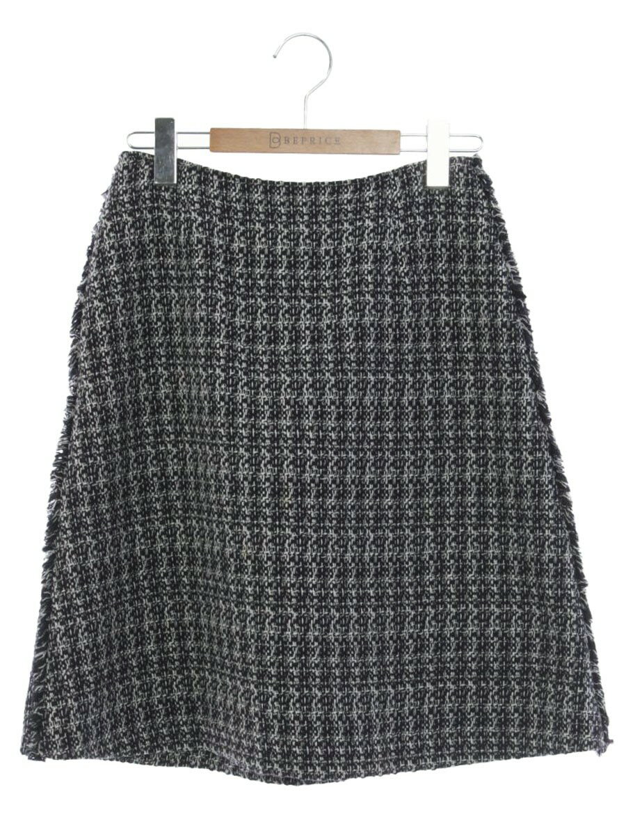 【78％OFF】フォクシーブティック 38988 スカート 38 ネイビー/ホワイト ツイード【中古】 ITS9PFE1RD0K RSS70
