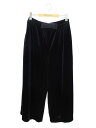 エムズグレイシー Velour Wide Pants 916507 ワイドパンツ 38 ブラック【中古】 ITD037Q2M7TY