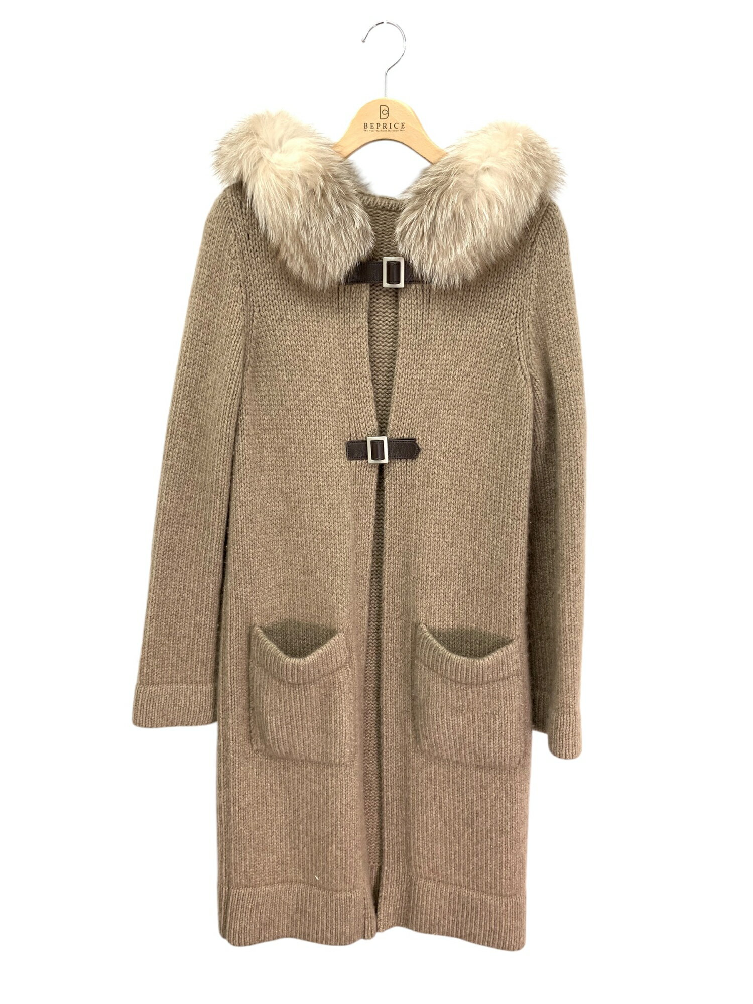 フォクシーブティック Knit Coat Teddy Fan 38833 コート F ブラウン【中古】 ITE0G2GKN7PW