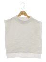 シーエフシーエル GARTER MOCK NECK APRON CF004KI121 ニットトップス F ホワイト【中古】 IT4P9NO2V5EA