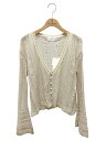 マメクロゴウチ Traditional Curtain Lace Knitted Cardigan MM21SS-KN030 カーディガン 2 ベージュ 21S...