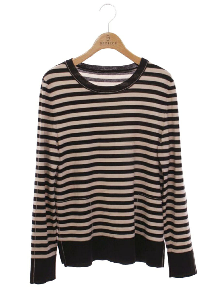 乐天商城 - フォクシーブティック 35616 ニット セーター 42 ブラック/ベージュ Anne【中古】 ITGLJRMFR3UD