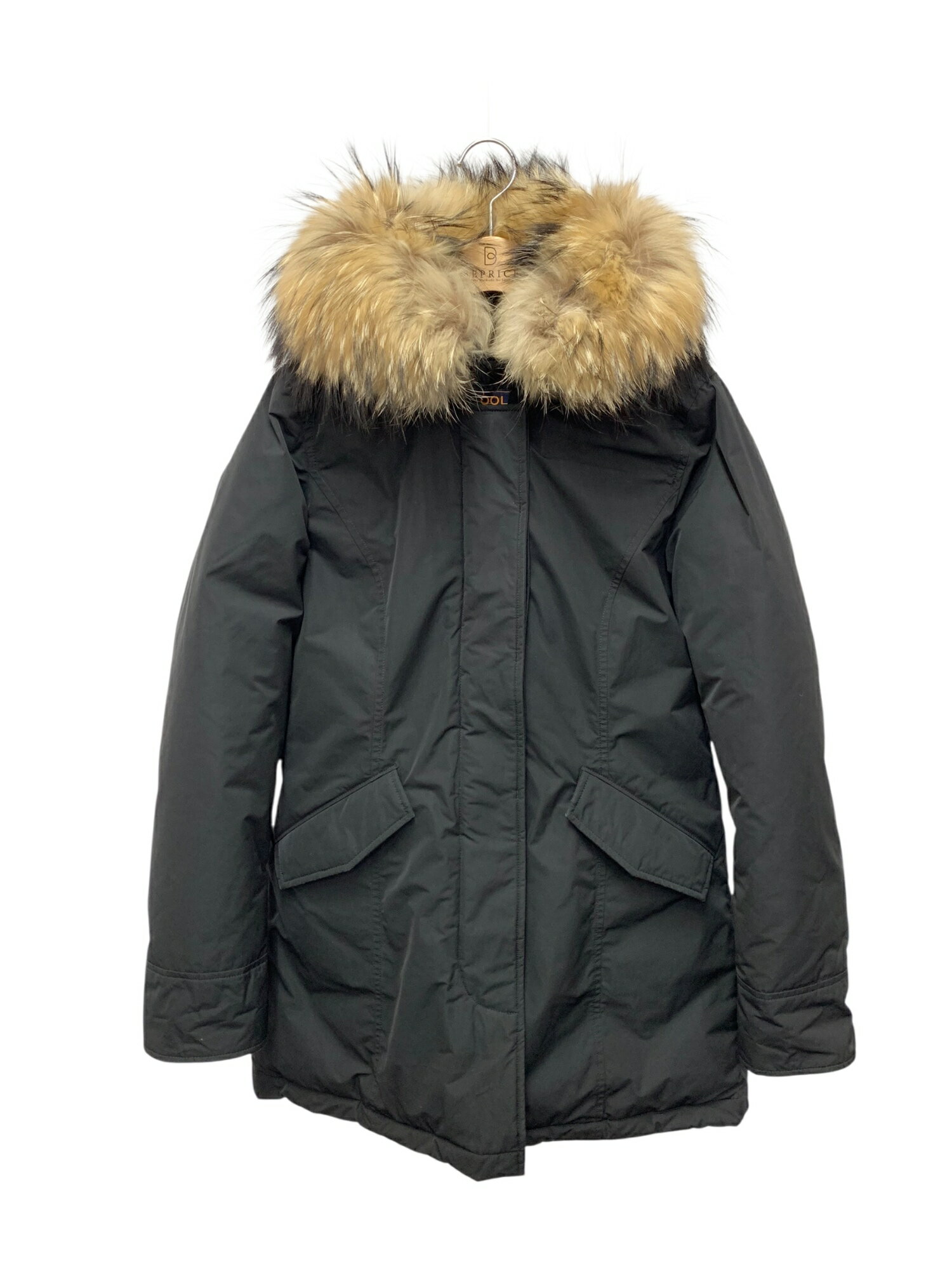 ウールリッチ ダウンジャケット S ブラック アークティック ラクーン フーディ【中古】 ITIEJR7U1VIG