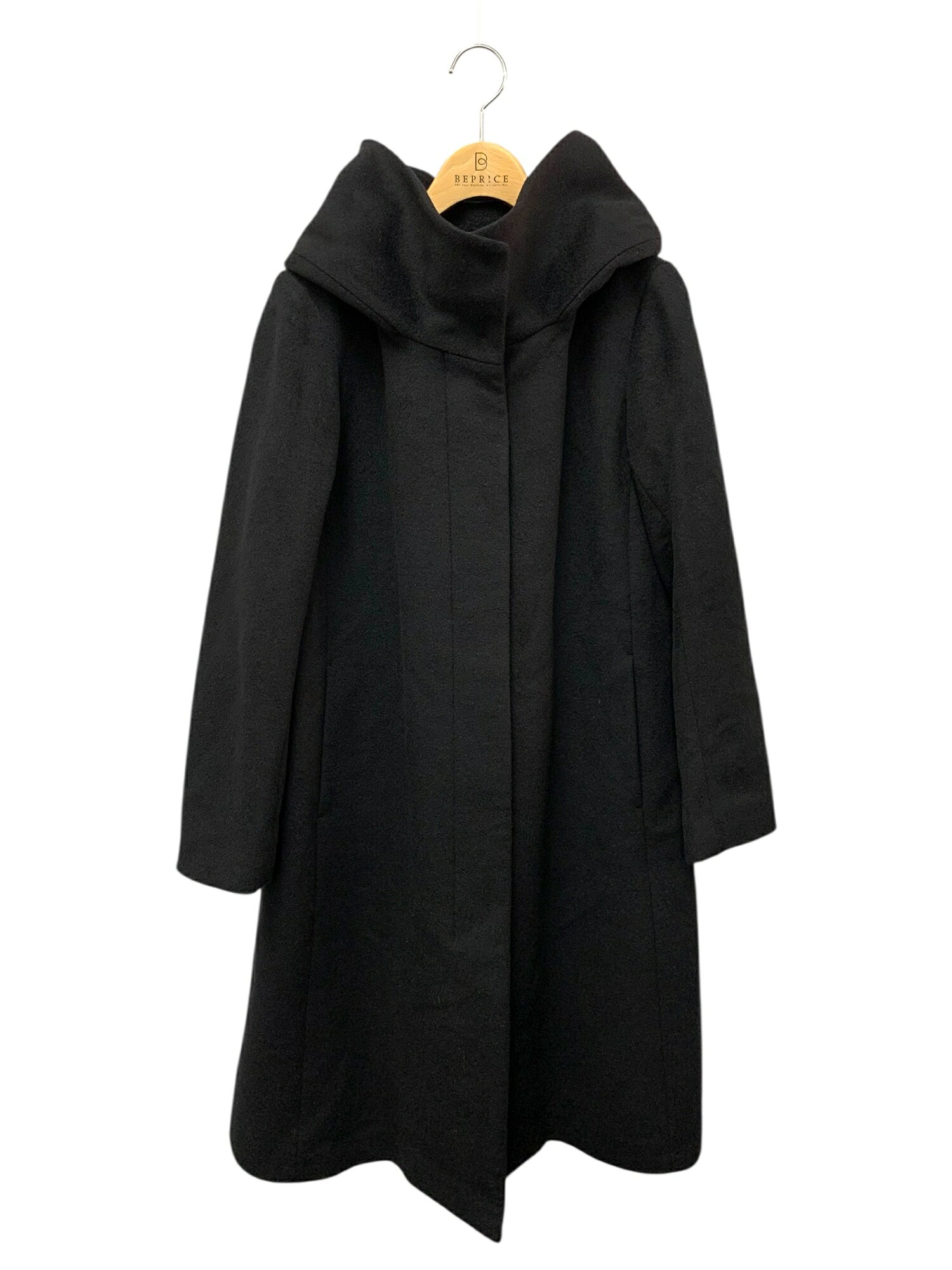 乐天商城 - アンタイトル トスカーナリッシュビーバー フーデットコート 153-99696 1 ブラック【中古】 ITJ4P71PF8SO