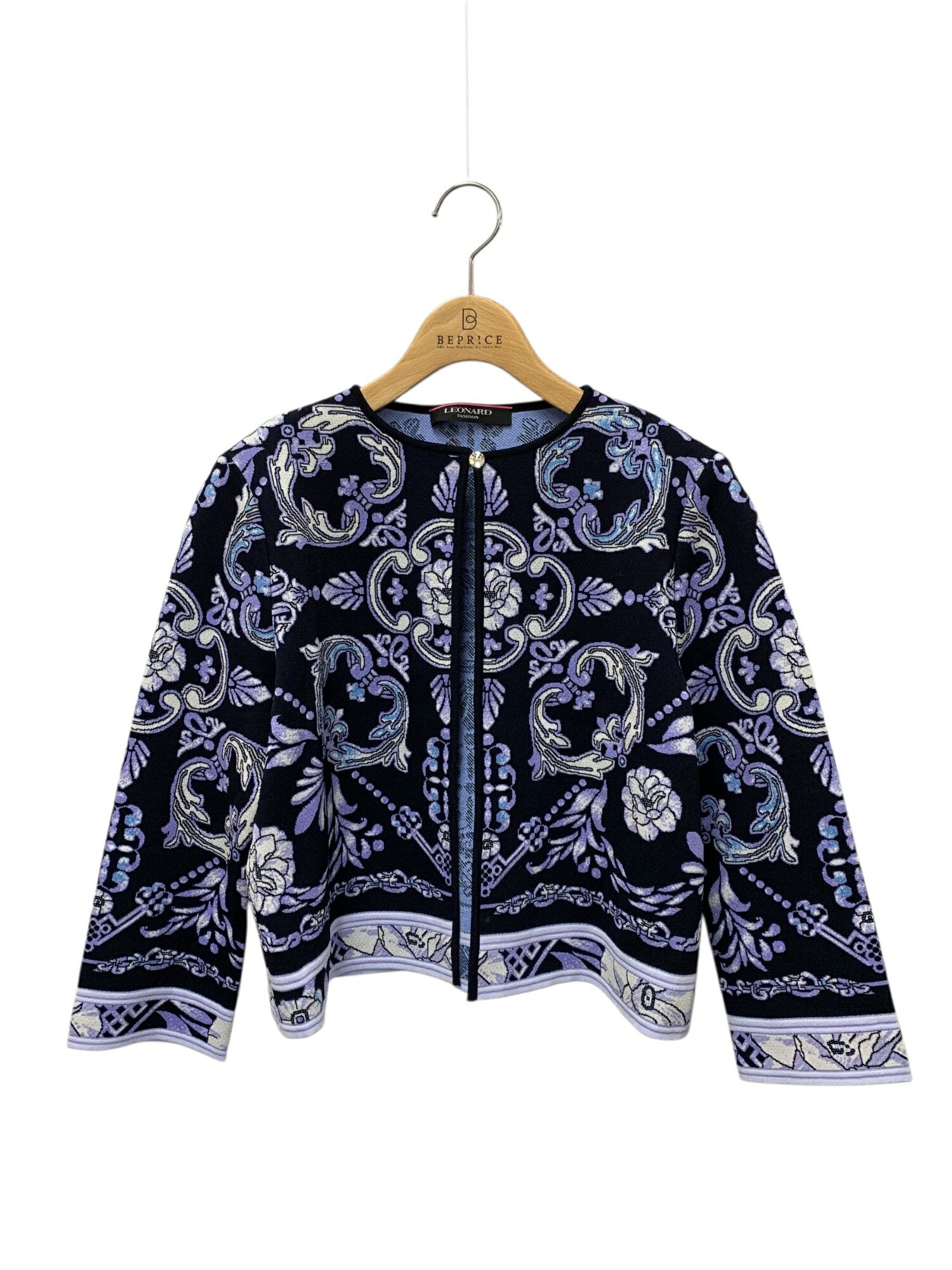 乐天商城 - レオナールファッション 0337061 カーディガン 40 ネイビー 24ss【中古】 ITLIV83WEPXW