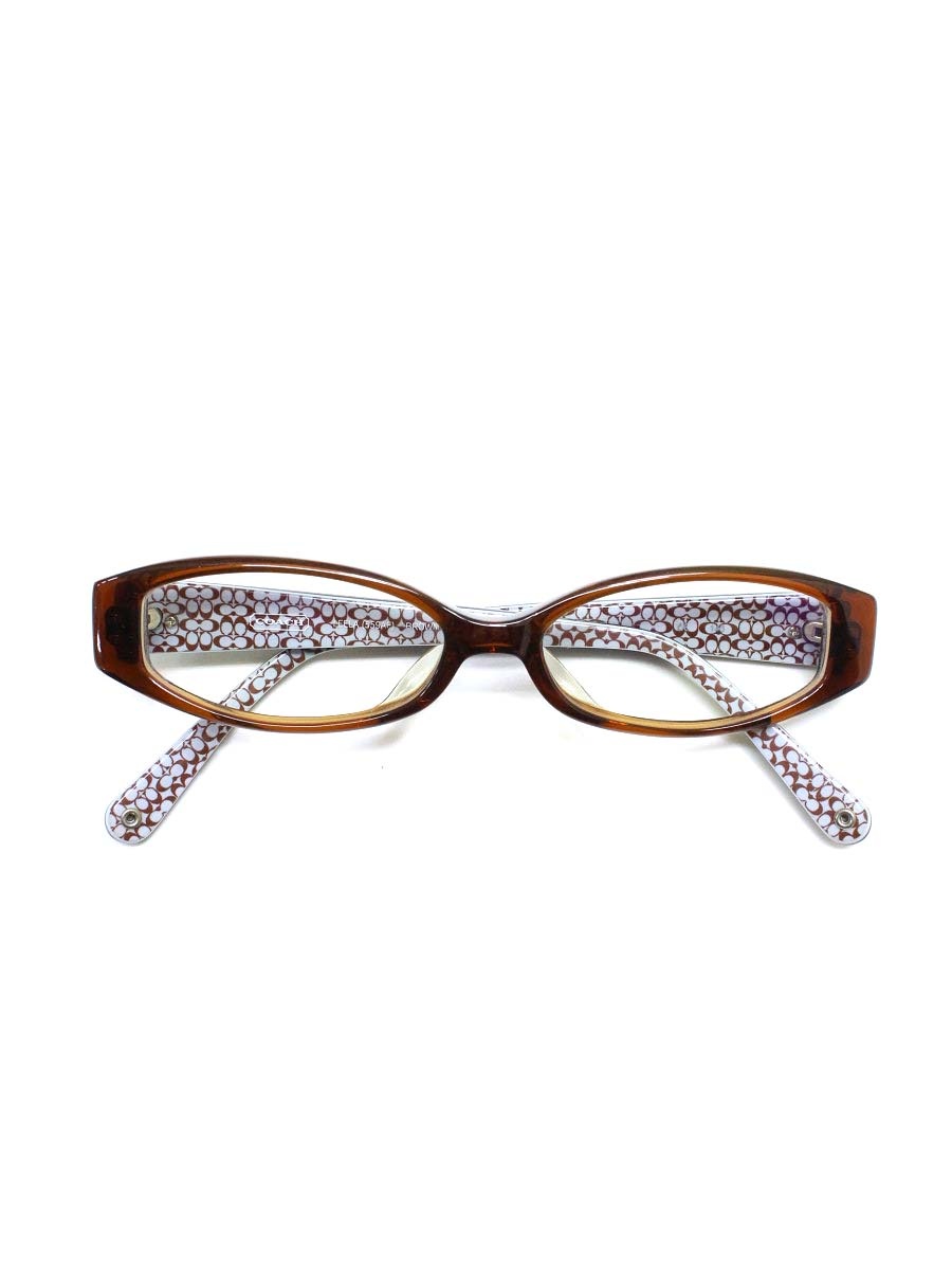 DIOR - コーチ LELLA メガネ ブラウン 559AF ラインストーン バタフライ【中古】 ITYEAL14SR66