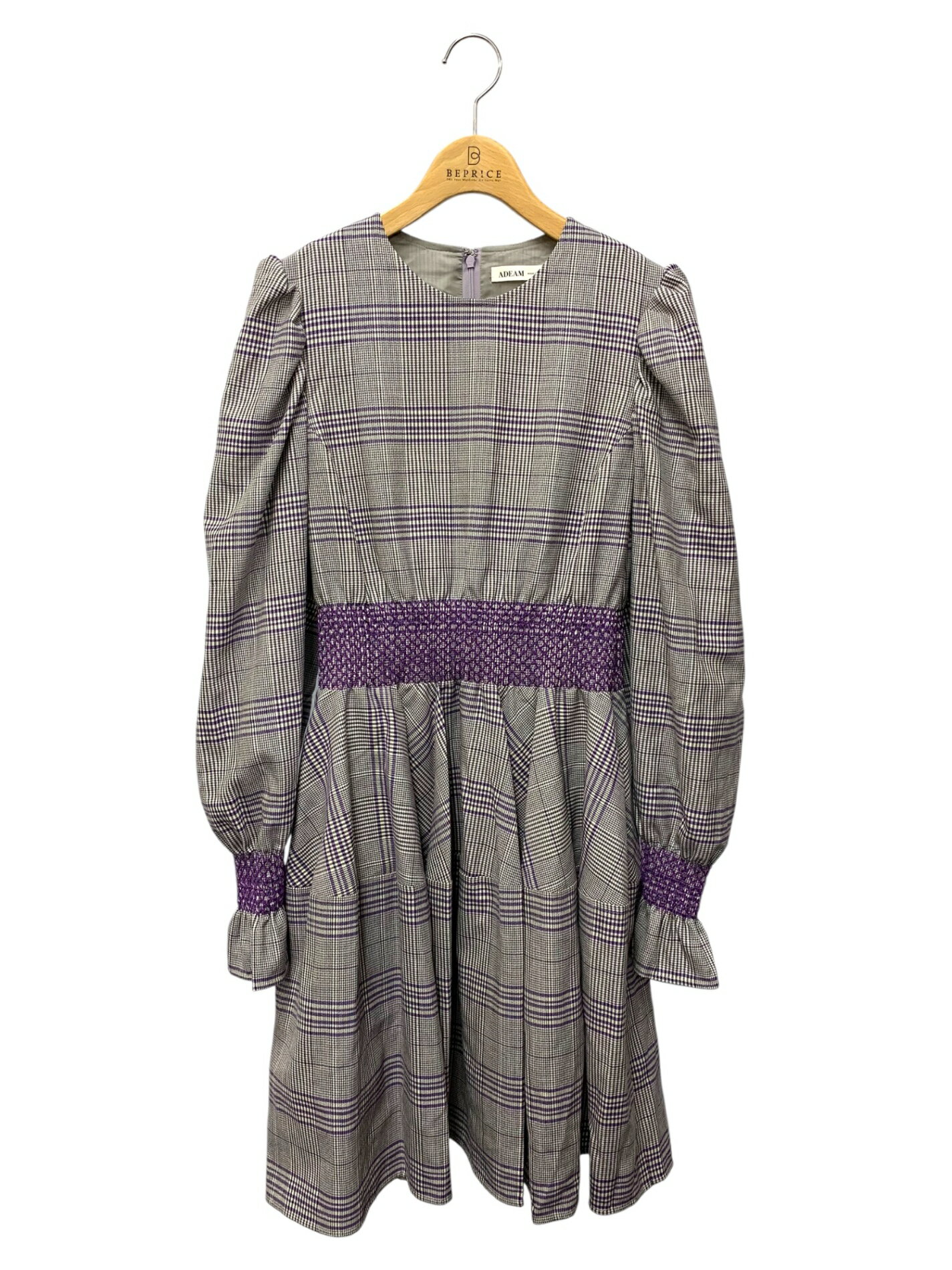 乐天商城 - アディアム Camellia dress 42483 ワンピース 0 グレー チェック【中古】 ITS41RDNFYYT