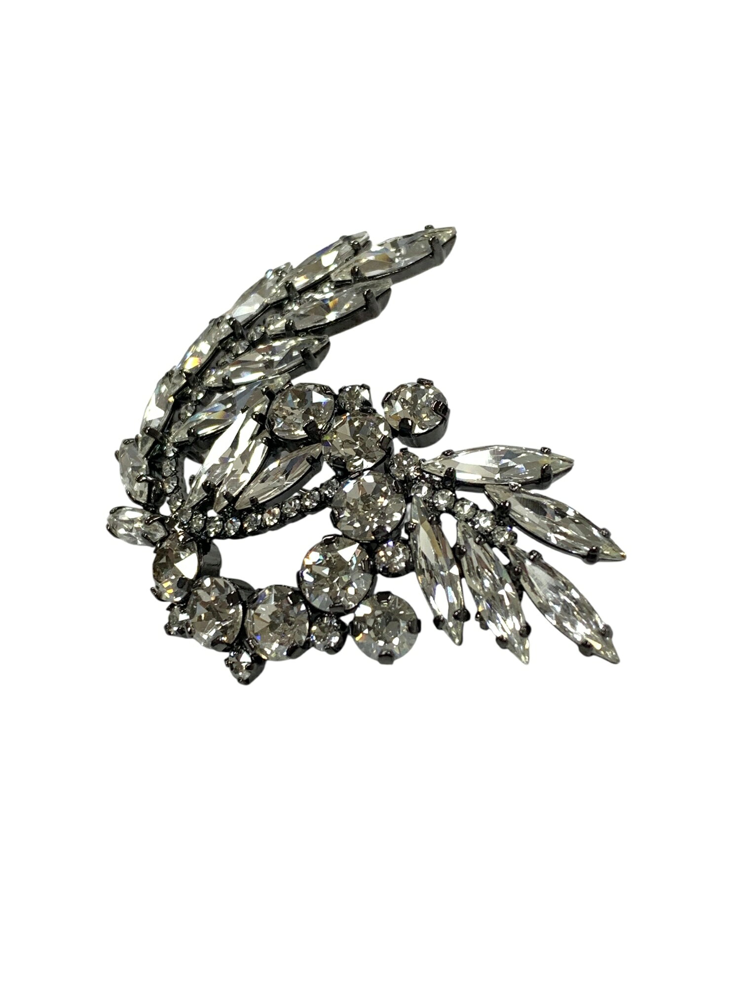 ビープライスのフォクシーブティック Brooch Crystal Waltz 36584 ブローチ シルバー【中古】 IT92FD87OWV0｜アングル2