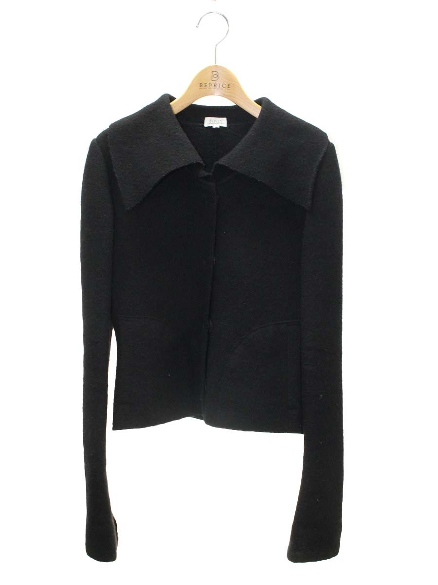 乐天商城 - フォクシーブティック Wool Jaket 19391 ジャケット 38 ブラック【中古】 ITBFNCKZNUF4