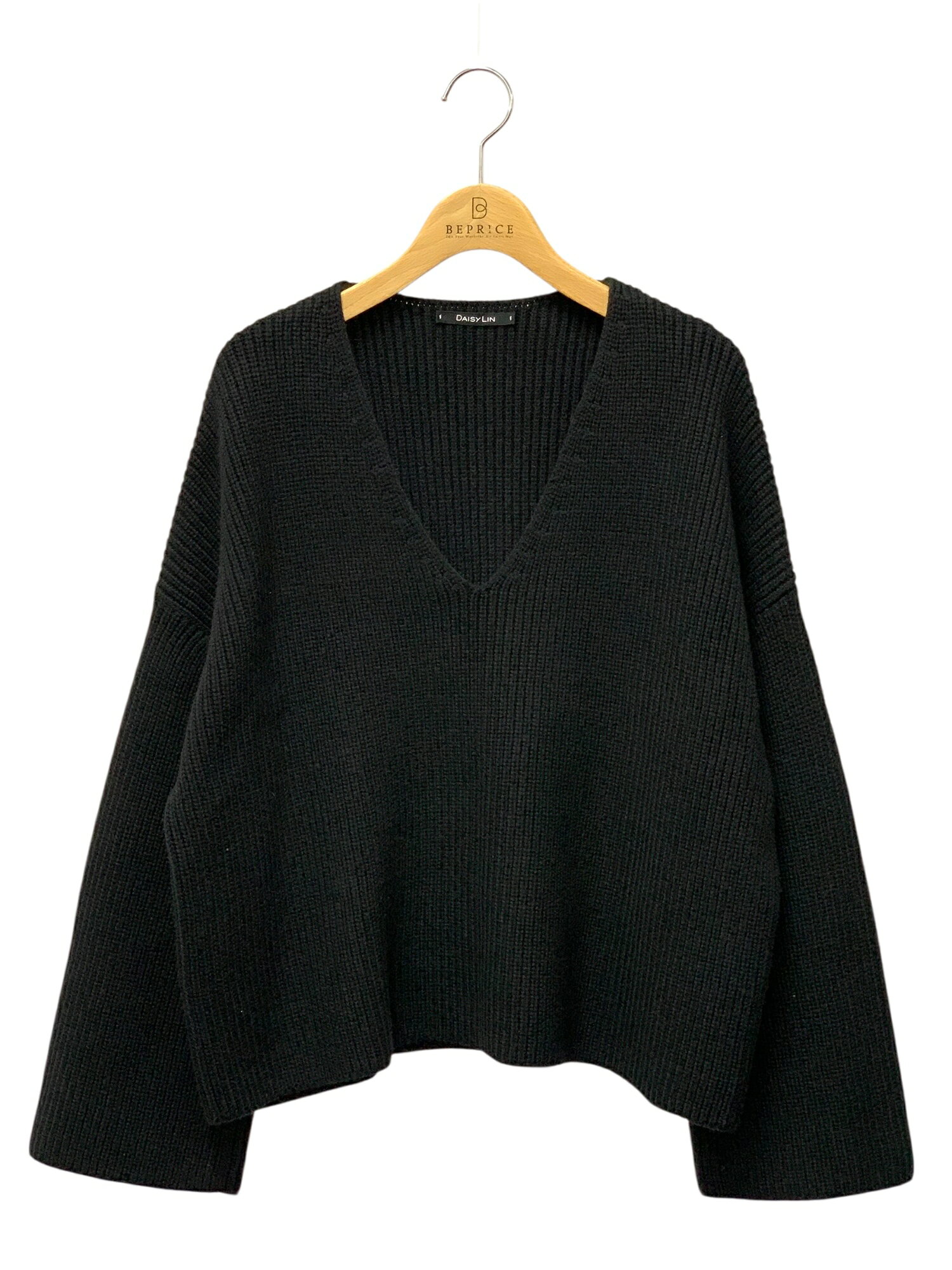 乐天商城 - デイジーリン Angel Hair Sweater Lady V 07308 nitto F ブラック【中古】 ITY1W3UT7Y3P