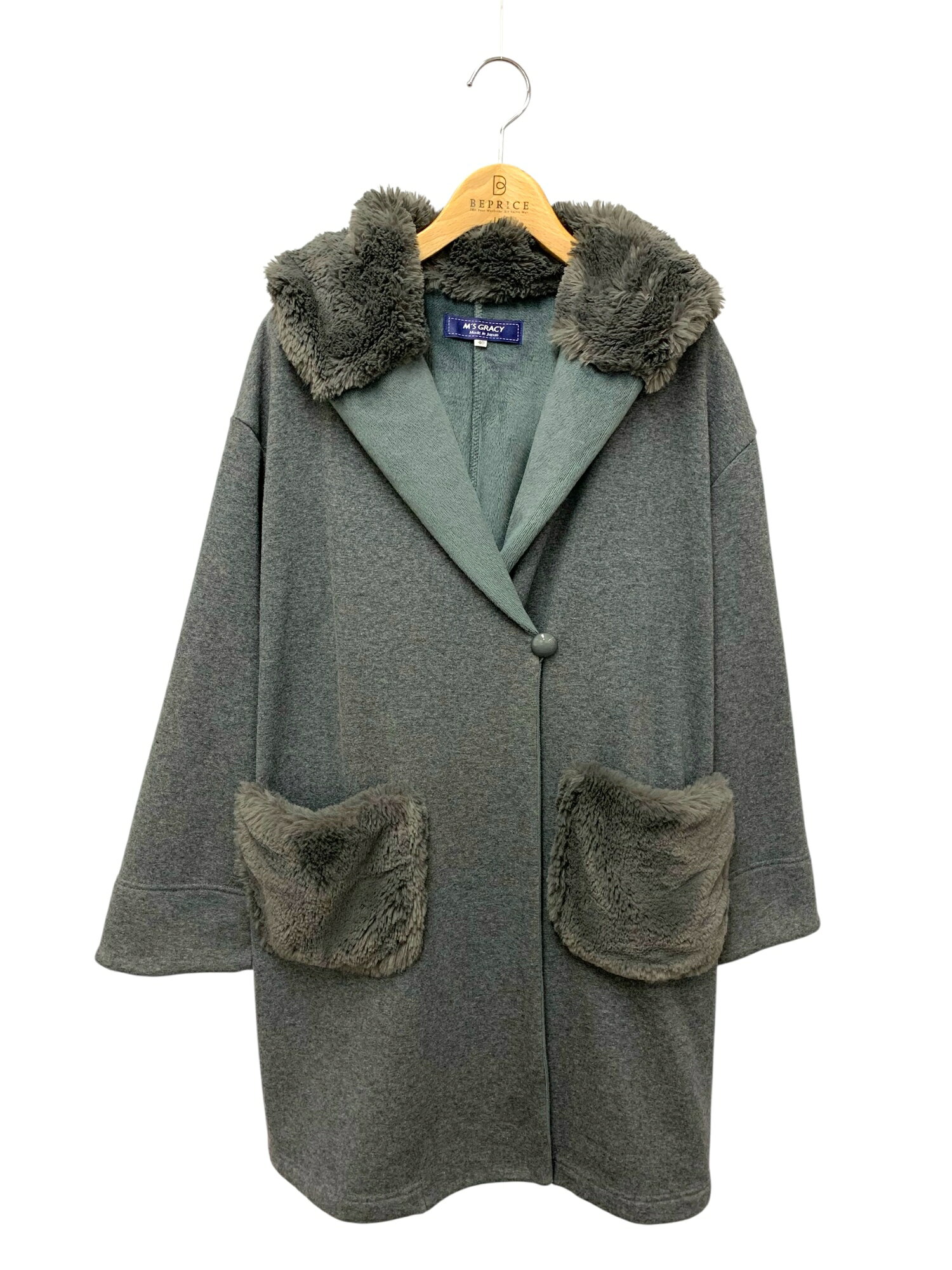 エムズグレイシー Bomber Heat Jacket 814519 ジャケット 40 グレー ITRB7FA5F2XW