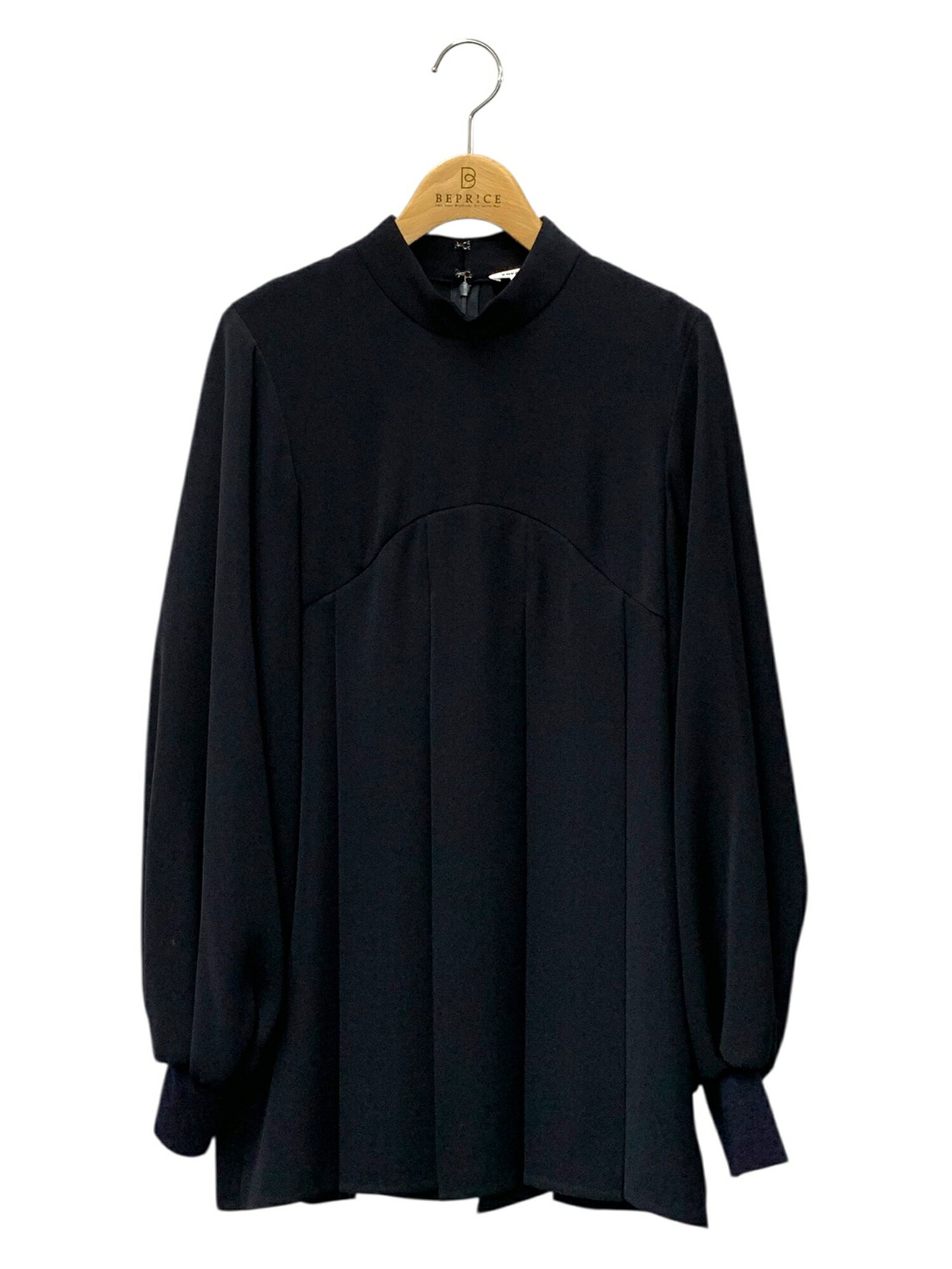 美品 24AW ENFOLD エンフォルド SLEEVE-LAYERED PULLOVER ブラウス 300HA230-2690 サイズ38 ブラック レディース 古着 中古 USED SLEEVE－LAYERED PULLOVER（300HA230