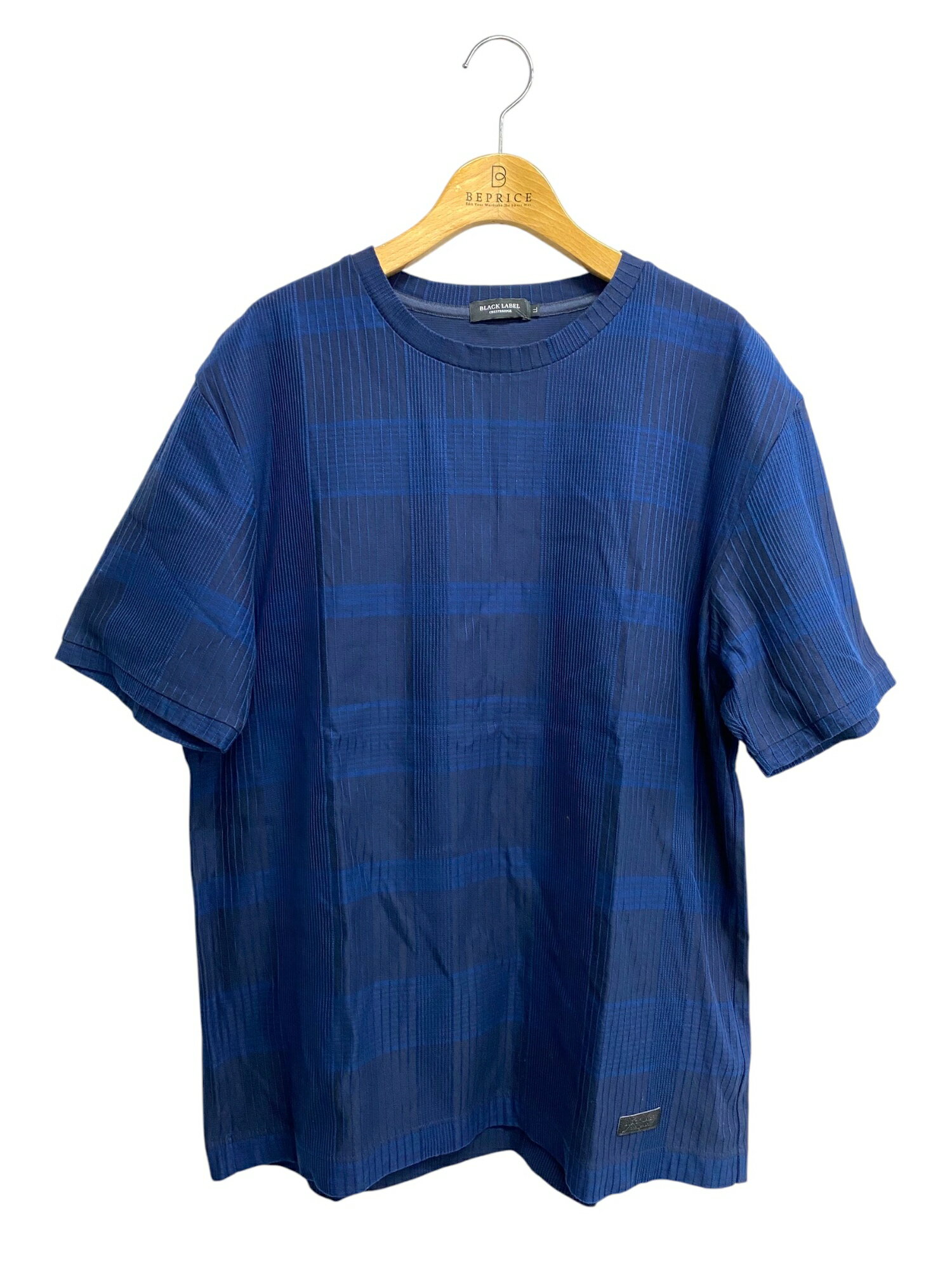 乐天商城 - ブラックレーベルクレストブリッジ 51P24-334-28 Tシャツ LL ネイビー ストライプ チェック【中古】 ITAKJECJD8HW