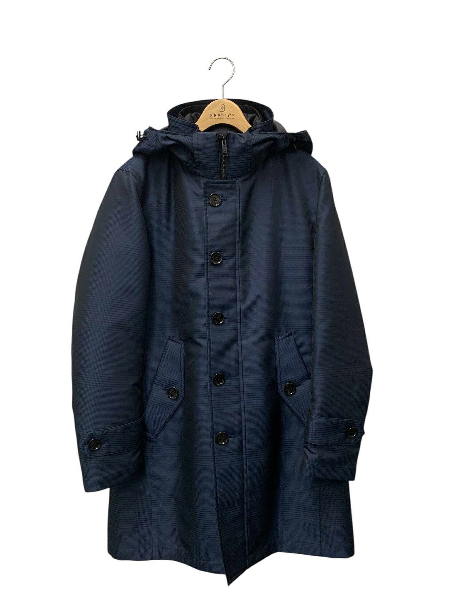 Other - ブラックレーベルクレストブリッジ 51F1161128 コート M ネイビー フード付き チェック柄【中古】 ITJCYO1SMXSS