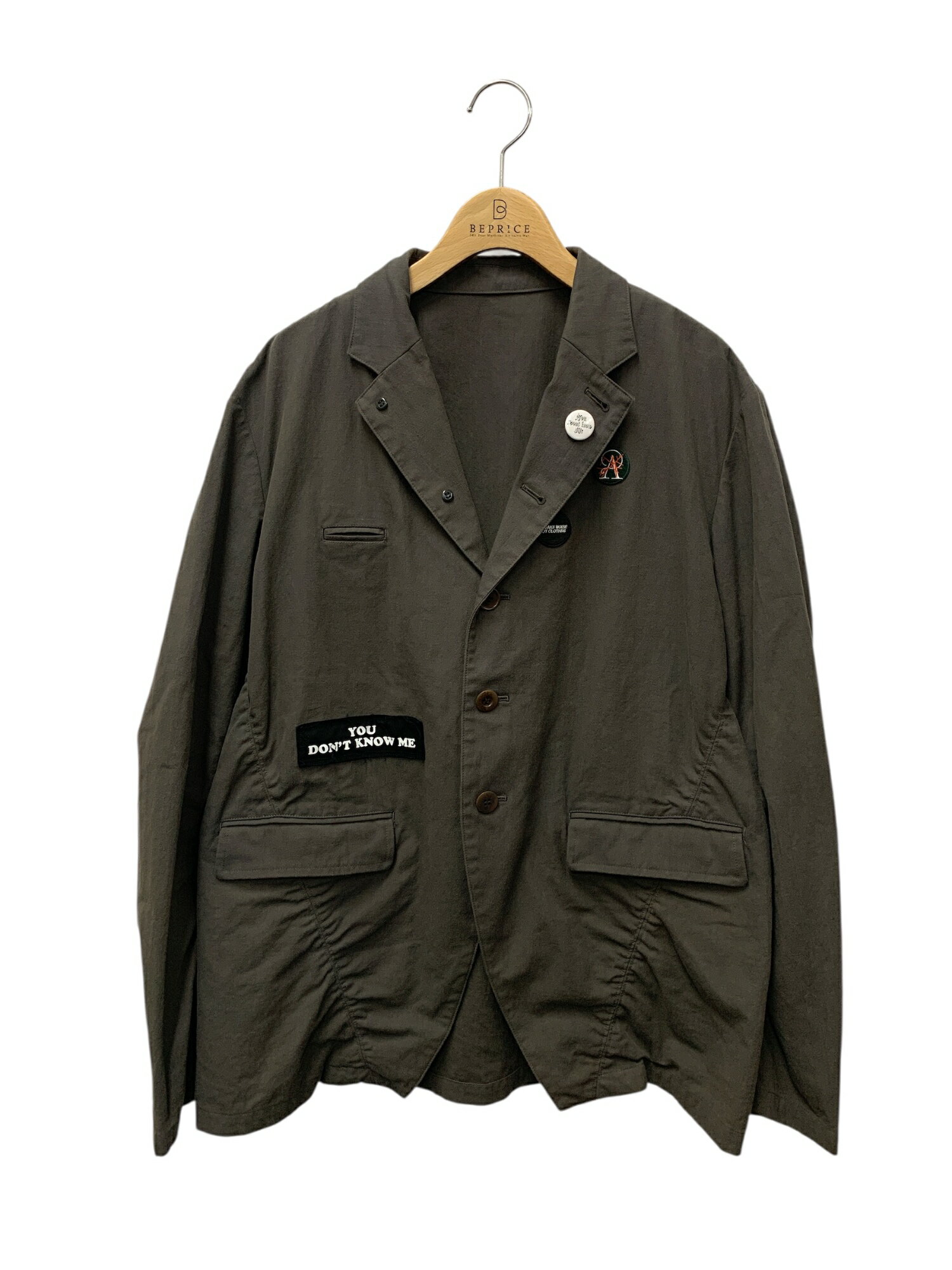 乐天商城 - アンダーカバー Co強撚ツイルバッジ刺繍パッカリングJKT UP2E4102-1 ジャケット 2 カーキ【中古】 ITZ71ZT8QULQ