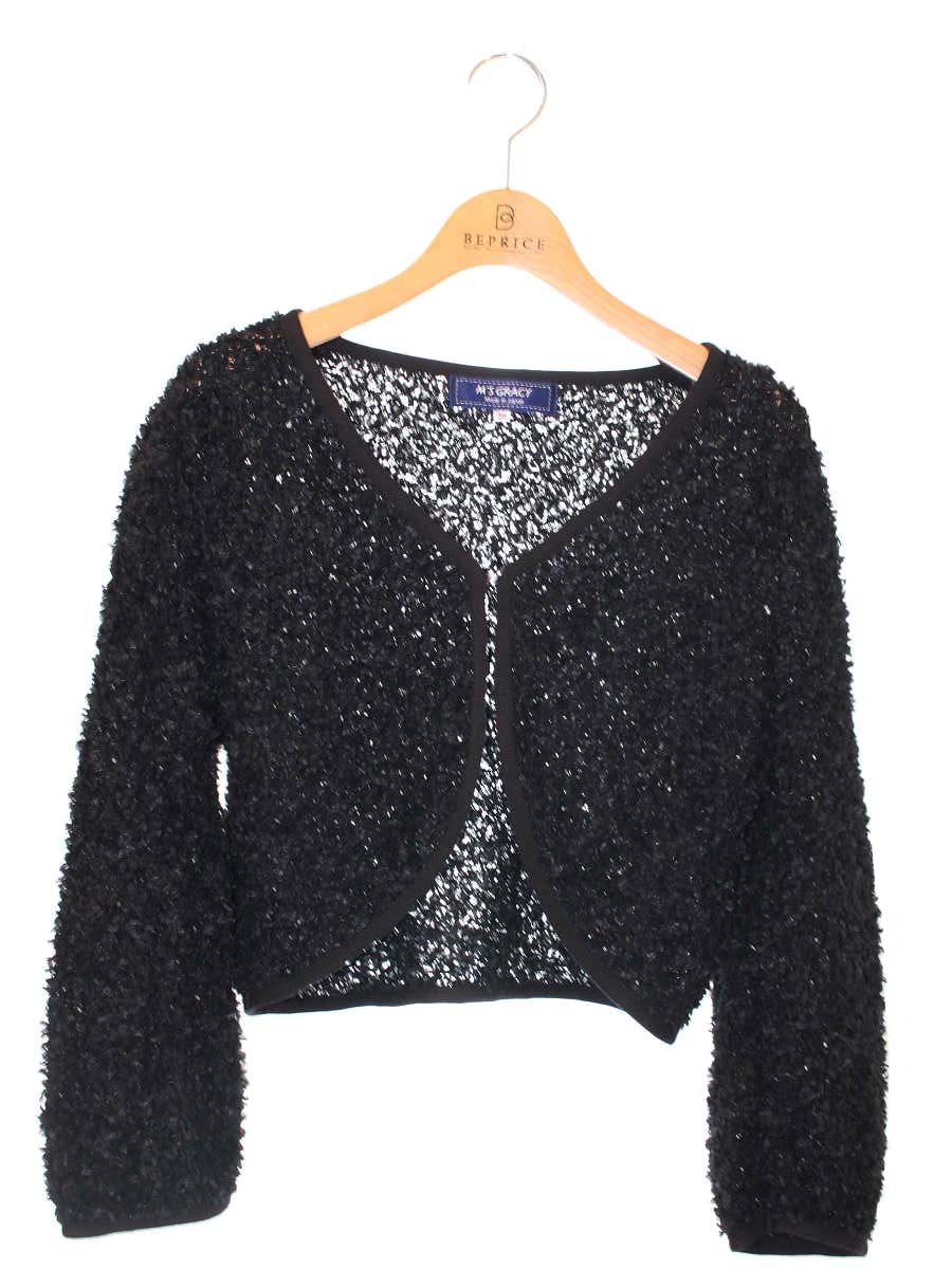 美品　エムズグレイシー　サマーニット　カーディガン　ボレロ　38 TRICOTS JEAN MARC トリコットジーンマーク カーディガン SHIRLEY