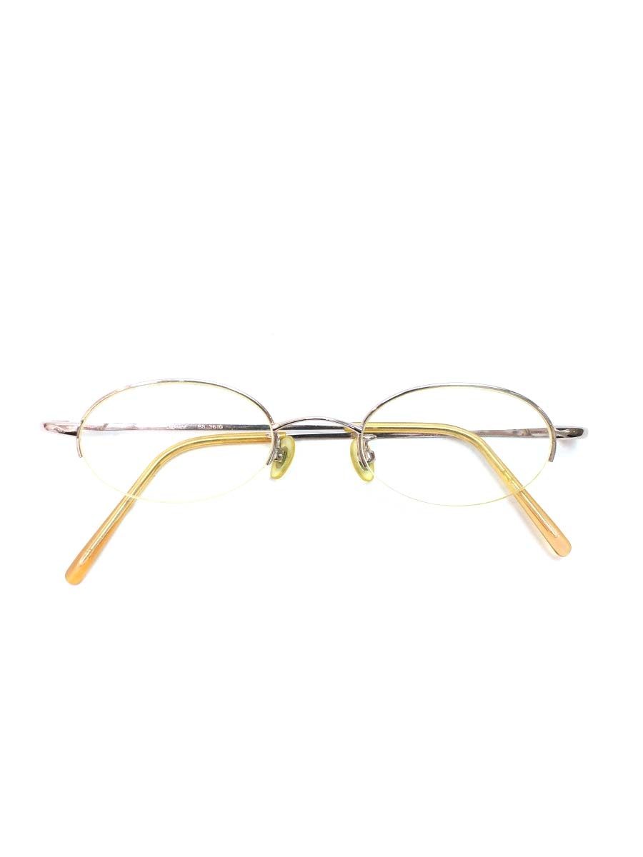 RAY-BAN - シャルマン BS-3610 メガネ ゴールド メタルフレーム ハーフリム オーバル【中古】 IT71IKBPMS0O