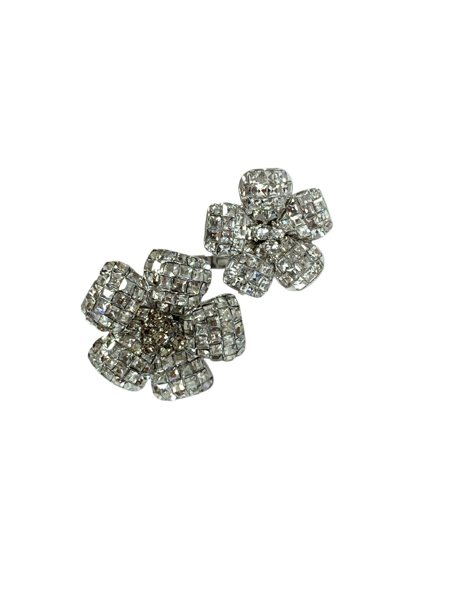 乐天商城 - フォクシーブティック Ring Twin Flower 37450 リング シルバー ラインストーン【中古】 IT33VL7O4SCC