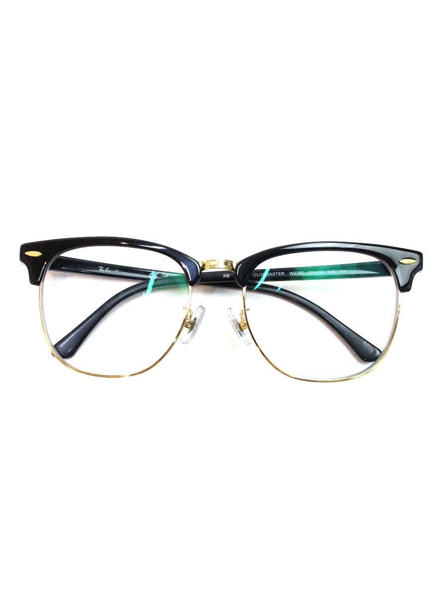 DIOR - レイバン クラブマスター RB3016F メガネ ブラック/ゴールド コンビフレーム【中古】 ITRPFXLE4K24