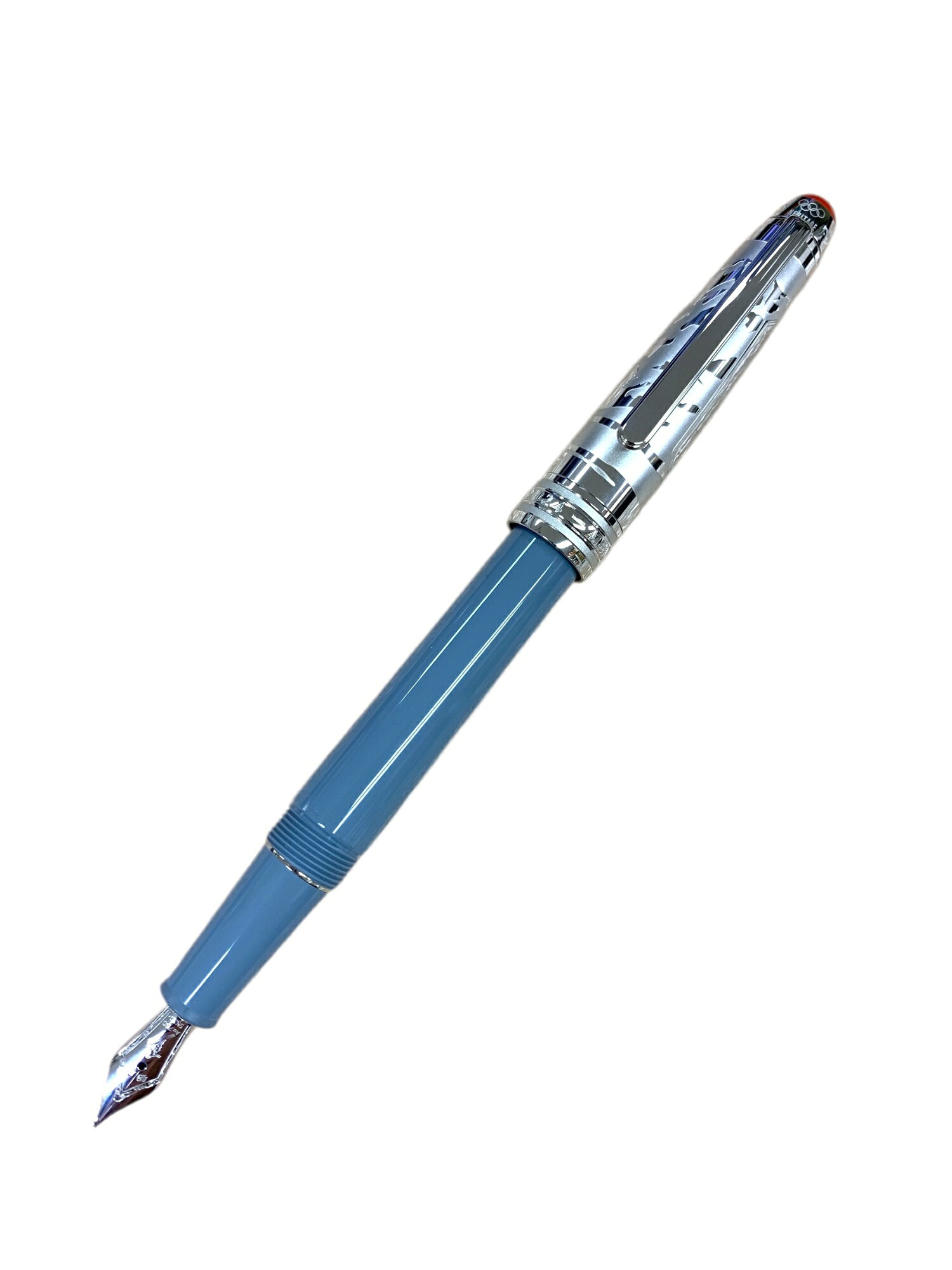 Other - モンブラン 万年筆 MSTオリンピックヘリテイジーシャモニー クラッシックドゥエ ブルー F Au750【中古】 ITRLRC1JXP3S