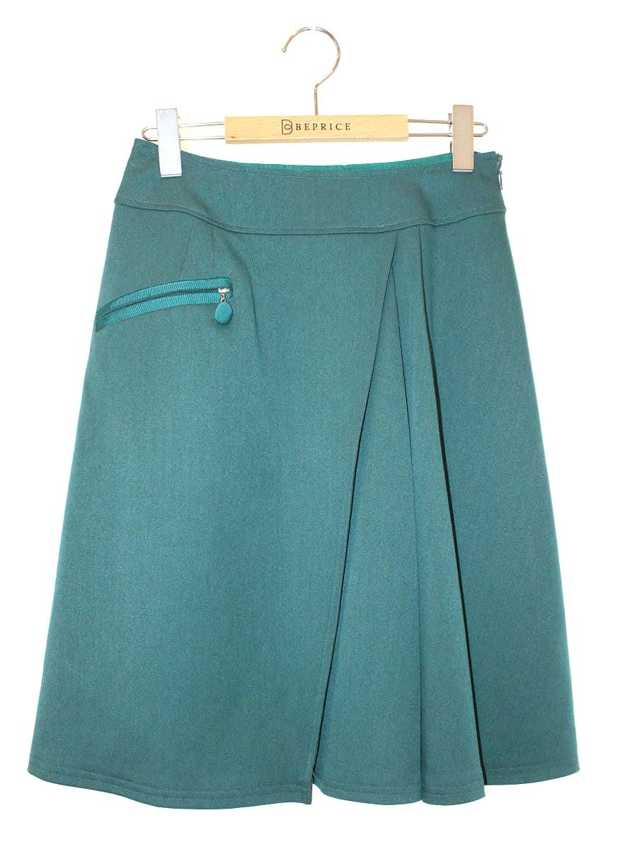 乐天商城 - エムズグレイシー Asymmetry Skirt 817565 スカート 38 グリーン【中古】 ITODGO6BD3FA