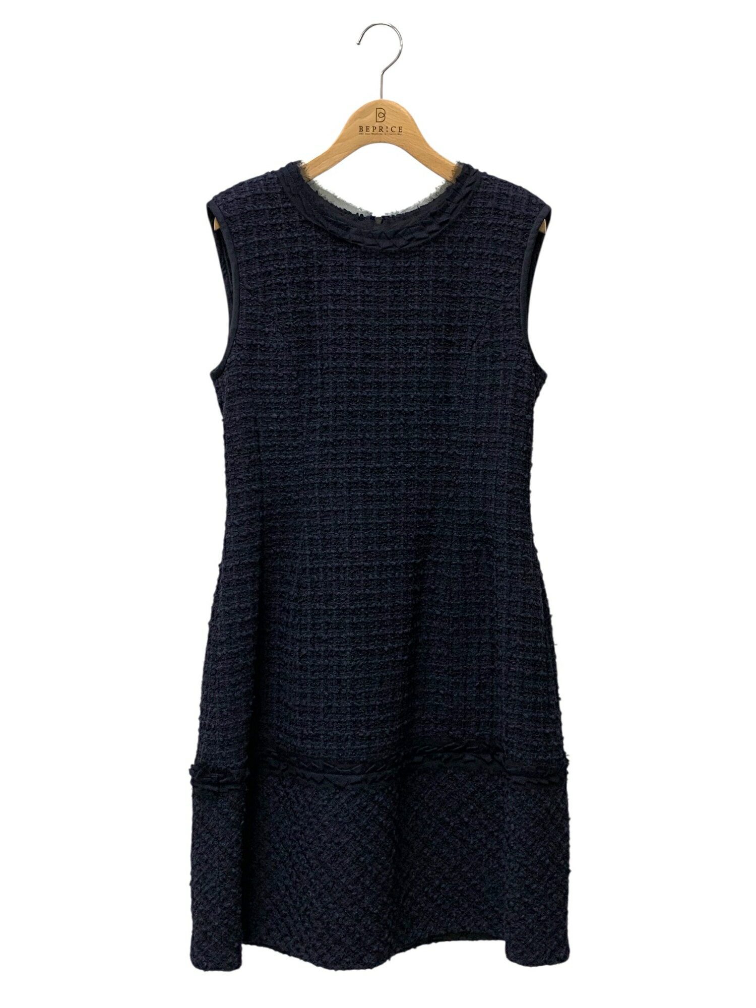 乐天商城 - フォクシーブティック Dress Tweed 36800 ワンピース 42 ネイビー【中古】 IT21H9MD6EMM