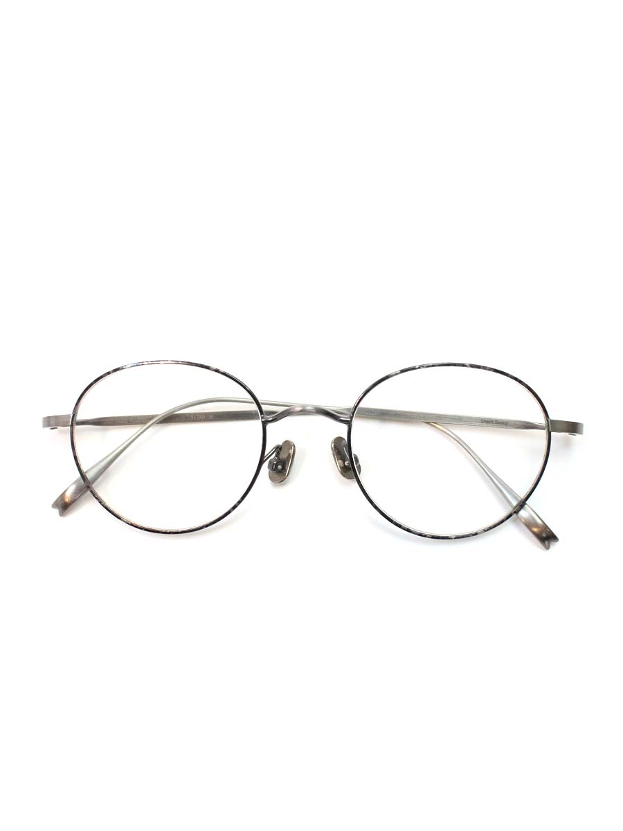 乐天商城 - MEE EYEWEAR メガネ ブラック/シルバー Short Story メタルフレーム フルリム ラウンドシェイプ【中古】 ITGN229CDCA8