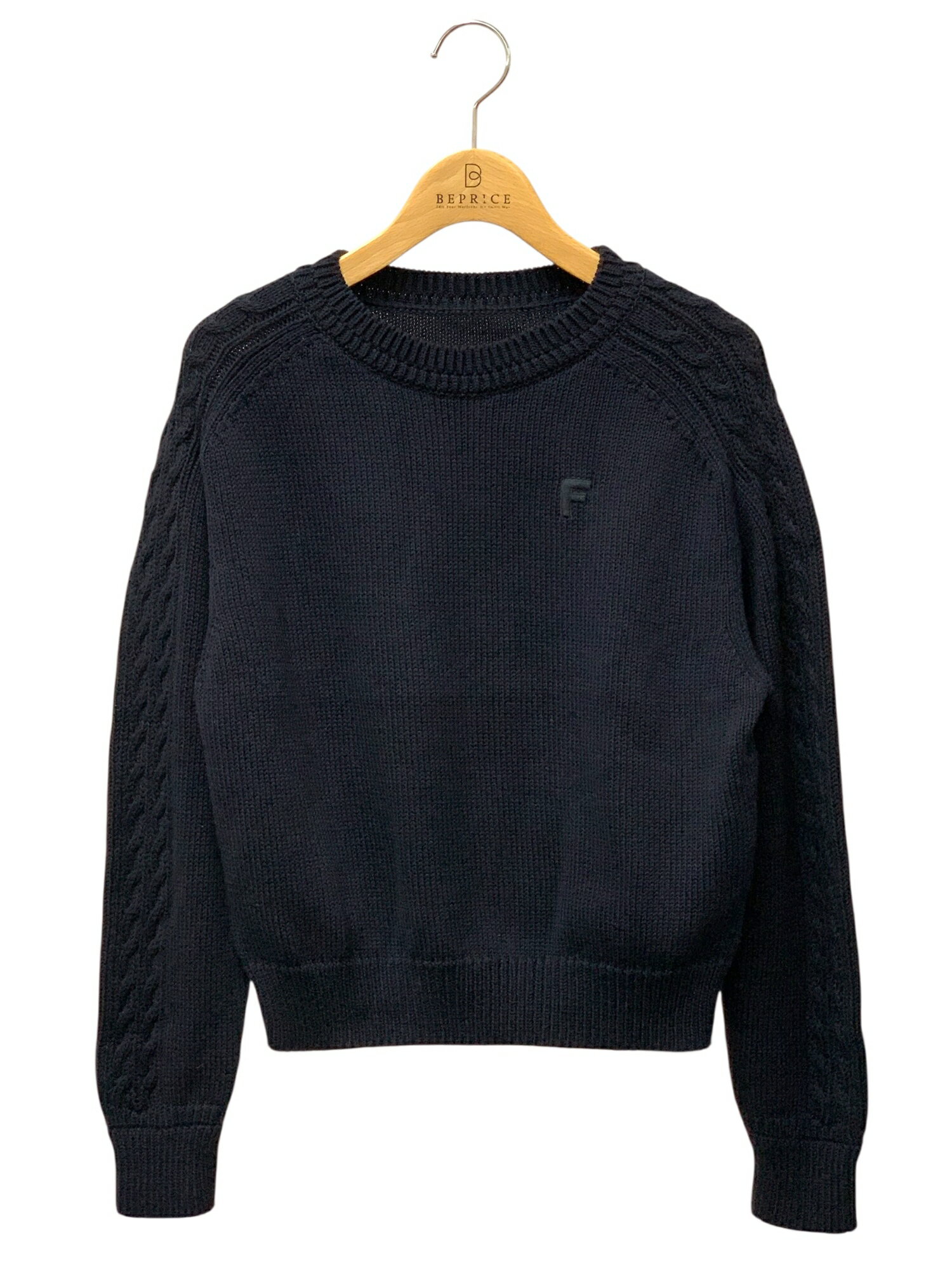 乐天商城 - フォクシーブティック Knit Top Ellie 44144 ニット 38 ネイビー ケーブル【中古】 IT8XJ32XD00I