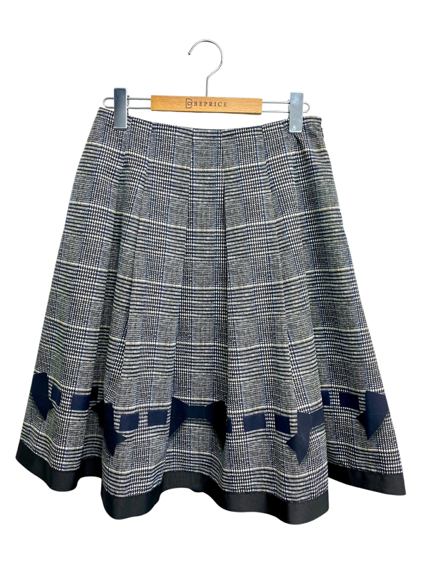 乐天商城 - エムズグレイシー British Check Skirt 817517 スカート 40 グレー/ブラック【中古】 IT1NGTYD5LNQ