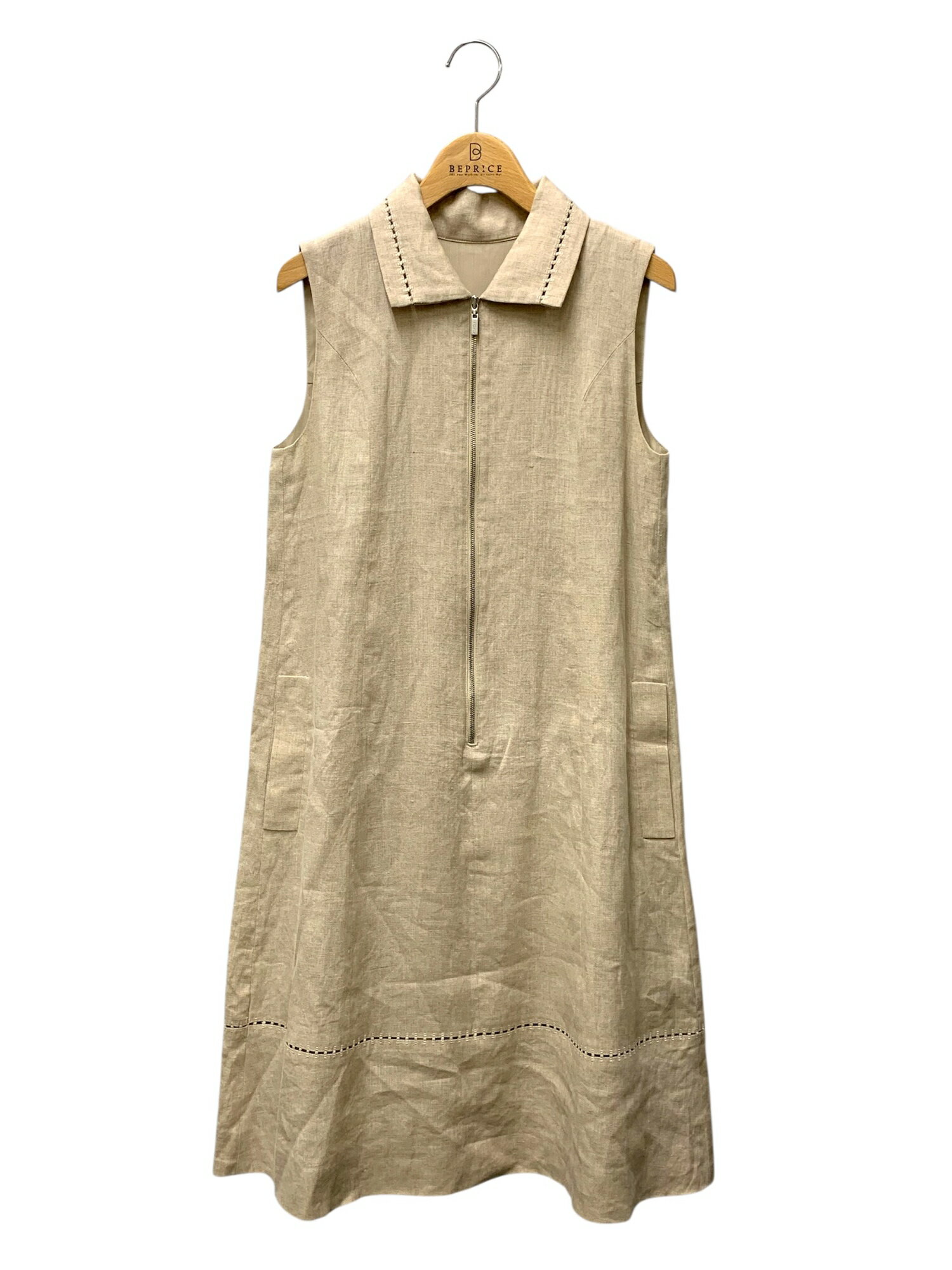 乐天商城 - フォクシーブティック ドレス サマーリーフ 38667 38 ベージュ ワンピース【中古】 IT3UES65YHDC