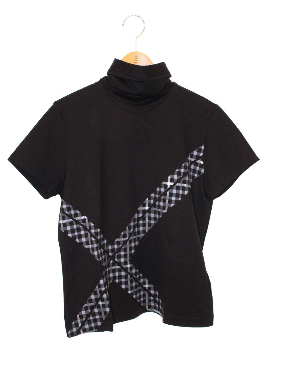 乐天商城 - ダックス 11-294231 Tシャツ 40 ブラック チェック タートルネック【中古】 ITH0AXHZJV10