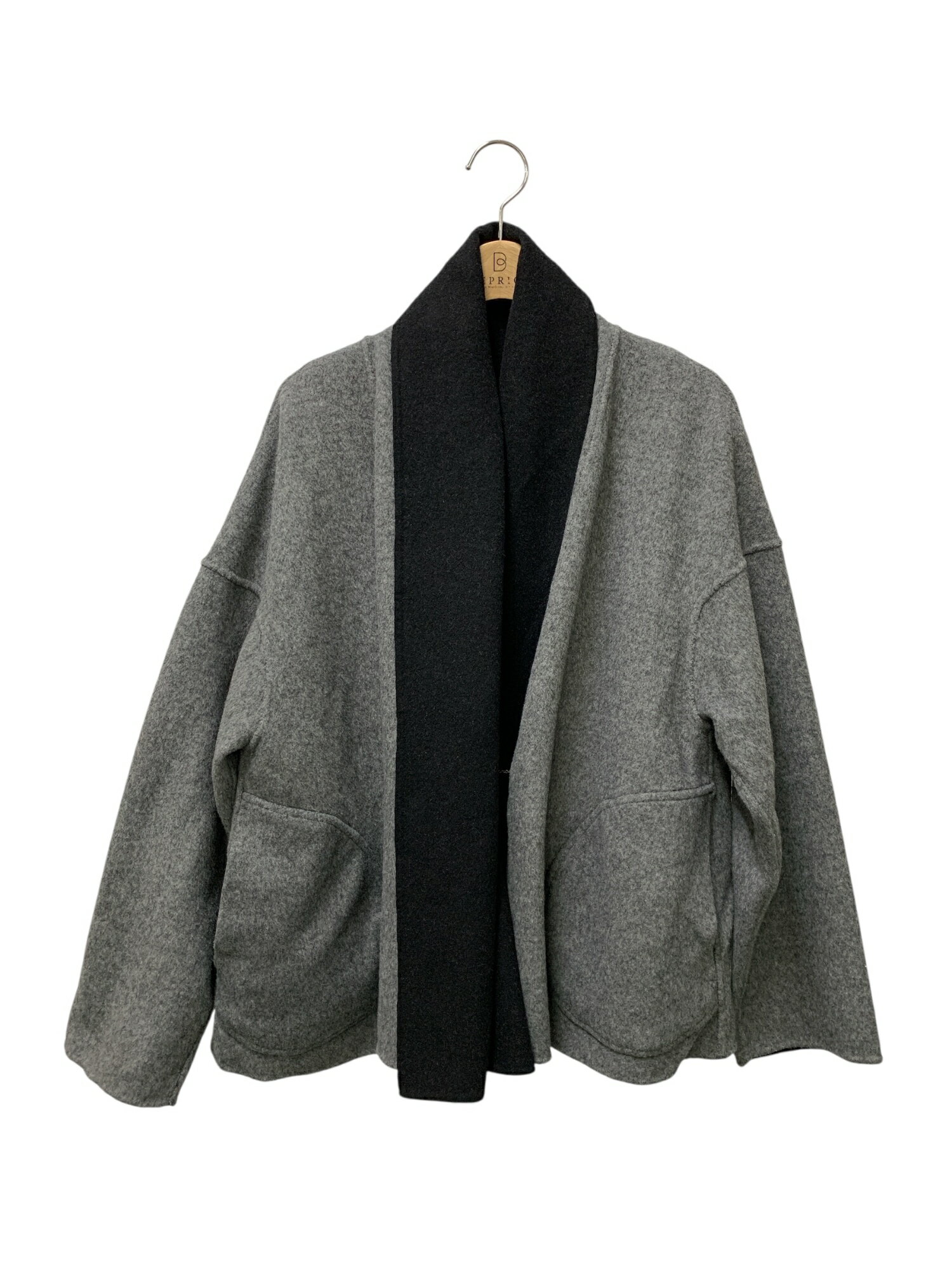 美品 シビラ ポンチョ ショートコート ウールアンゴラ ブルーフォックスファーM imgrc0127143758.jpg