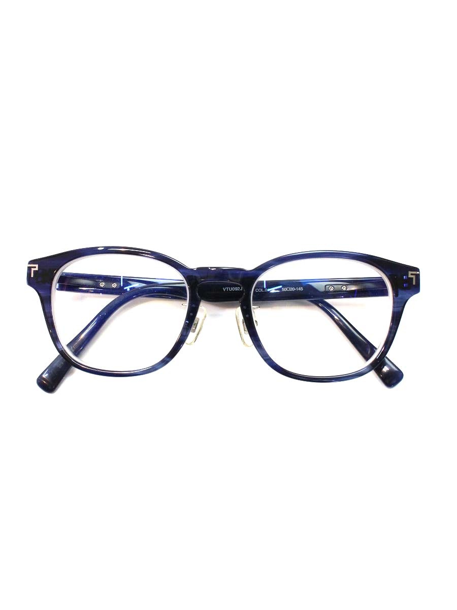 トゥミ TUMI EYEWEAR VTU092J メガネ ネイビー セルフレーム フルリム ウエリント...