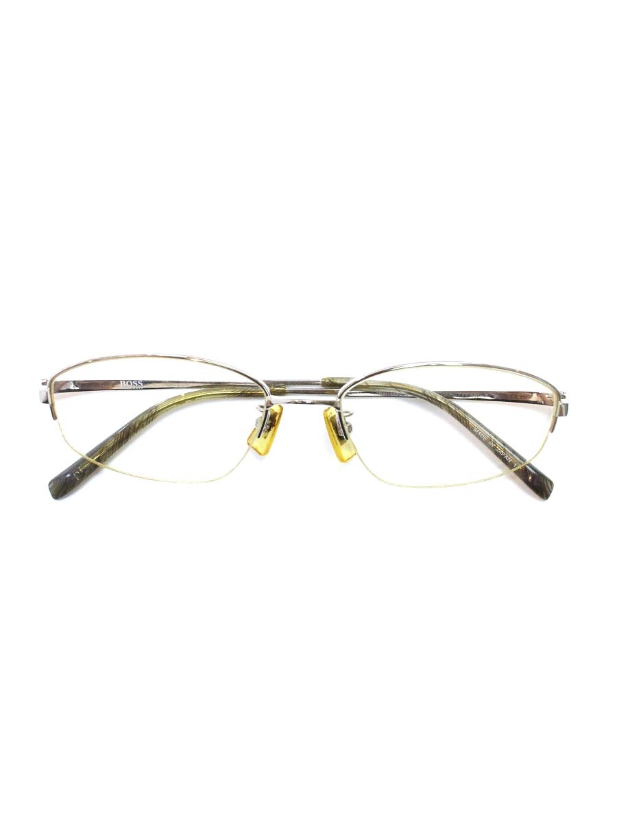 ヒューゴボス メガネ シルバー ブランドロゴ【中古】 ITVEKCH5HR1C