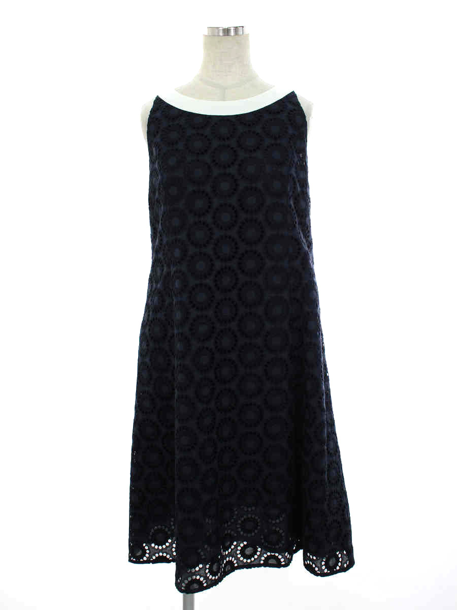 FOXEY フォクシー ワンピース 42061 Dress Sunny 刺繍 ノースリーブ 40【Aランク】【中古】のサムネイル