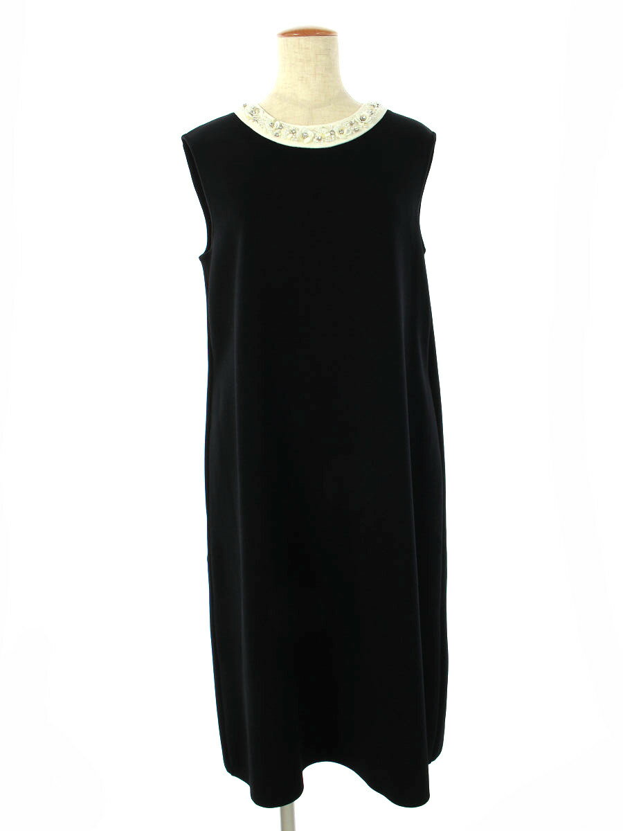 FOXEY フォクシー ワンピース 42316 KNIT DRESS GARLAND ノースリーブ 42【Aランク】【中古】のサムネイル