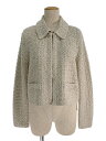 FOXEY フォクシー ジャケット 42602 Knit Jacket ノワゼット 40【Aランク】【中古】