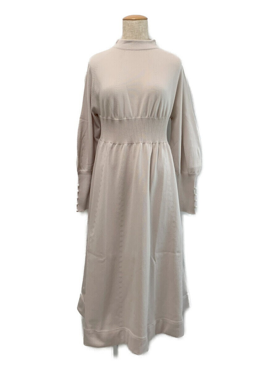 jolie mignon ジョリーミニョン ワンピース JM11085BB ホールガーメント 袖口パール付き パフスリーブ 長袖 38【Sランク】【中古】tn230416のサムネイル