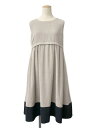 デイジーリン ワンピース 06602 Beige×Black Dress ノースリーブ 42【Aランク】【中古】tn230730